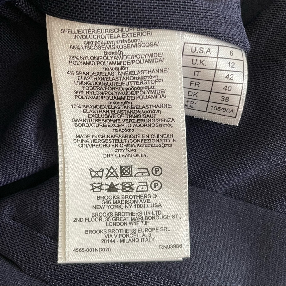 Brooks Brothers Navy Stretch Ponte Short Sleeve Sheath Dress - Picture 13 of 16